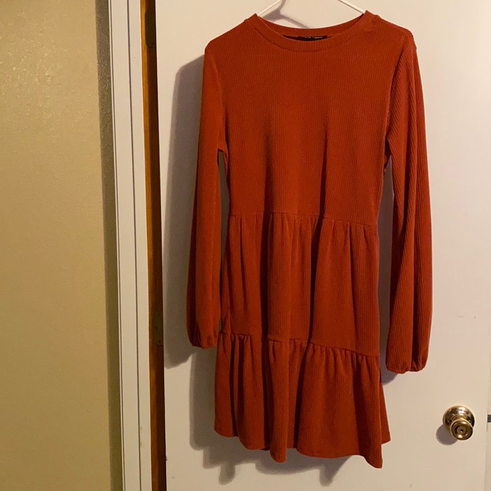 Burnt orange dress. Size L.